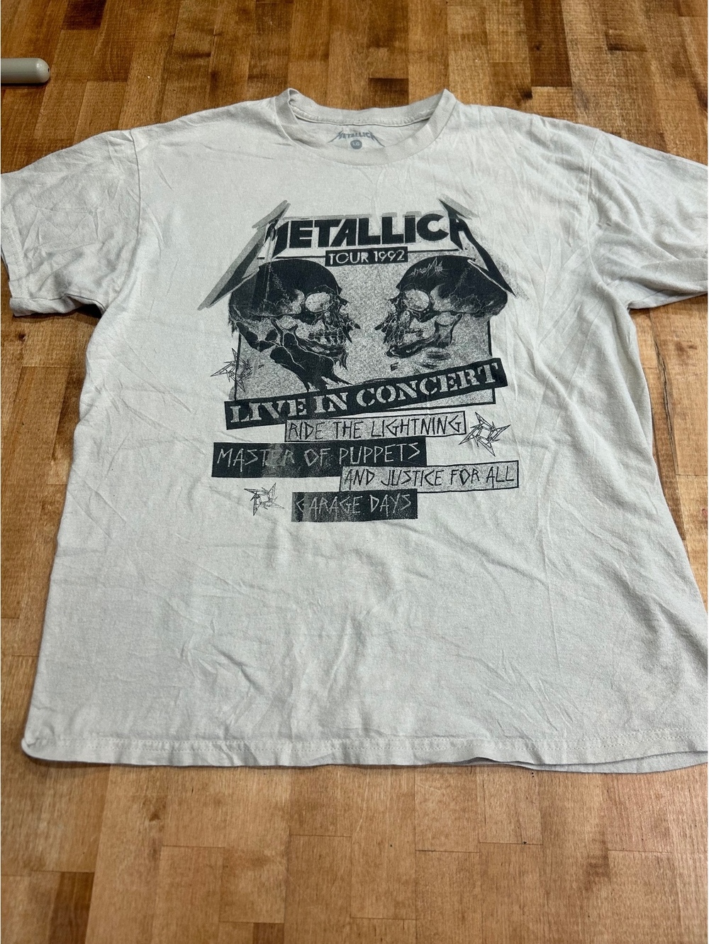 Metallica 1992 Tour Live In Concert T-Shirt Large